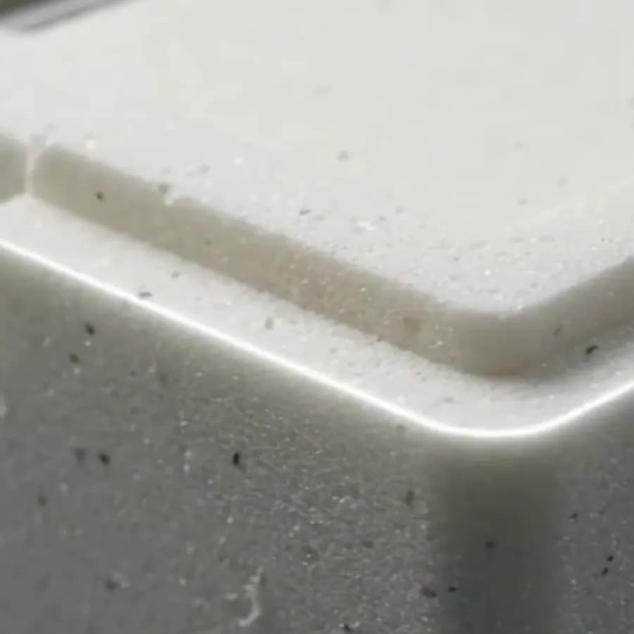 Fine-cell off-white PU foam texture